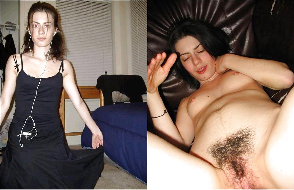 Dressed - Undressed Hairy Women Part 7 porn pictures