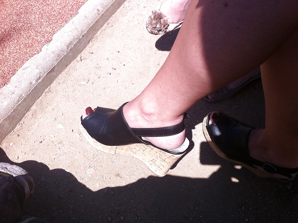 feets in shoes outdoors. Ex-Girlfriends porn pictures