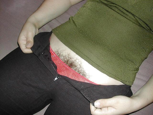 Hairy wife in panties porn pictures