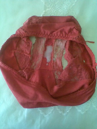 my D.I.L.'s spermed panties.