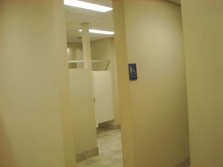 public flashing womens washroom