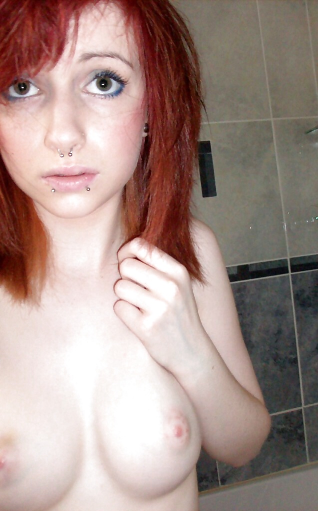 redhead emo teen showing off naked body porn pictures