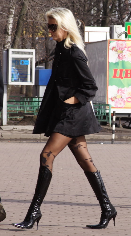 Boots And Pantyhose In The Streets - 157 Photos 