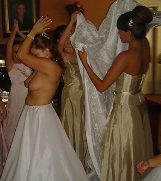 dress out Wedding boobs