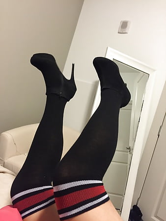 Knee high socks with boots