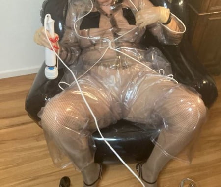 clear high heels and clear pvc fetish         