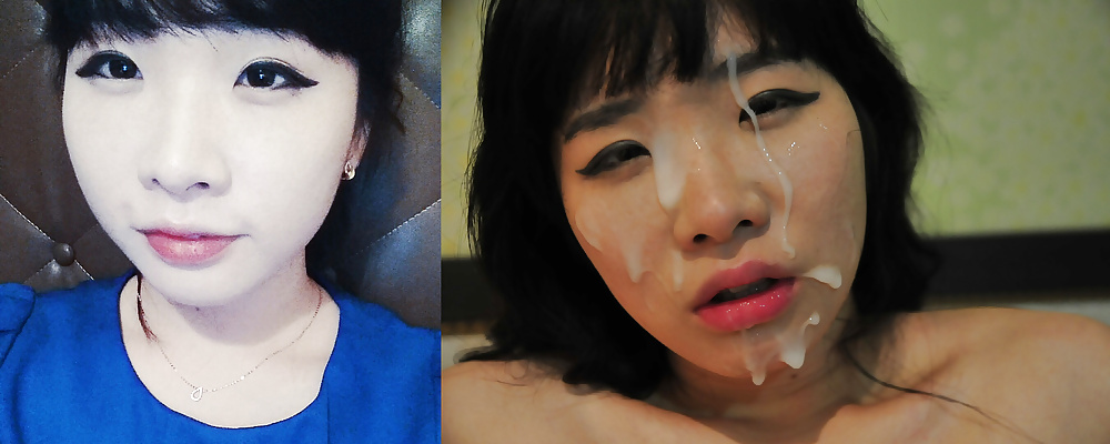 Super Cute Asian Dressed Undressed Before After Facials porn pictures