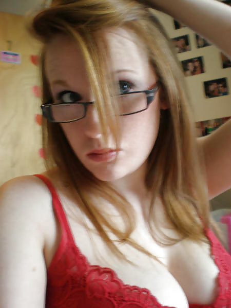 hot redhead in glasses porn pictures