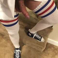 See and Save As navy converse high tops and white thigh high socks porn  pict - 4crot.com