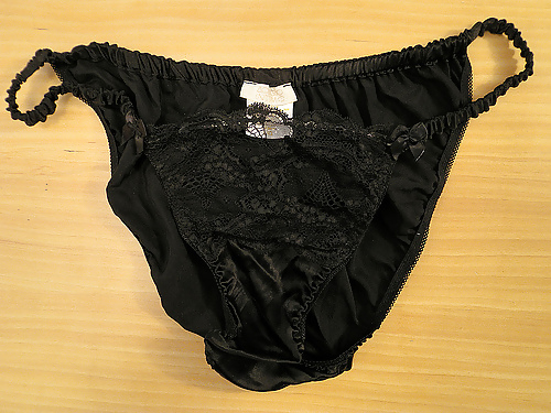 Panties from a friend - black porn pictures
