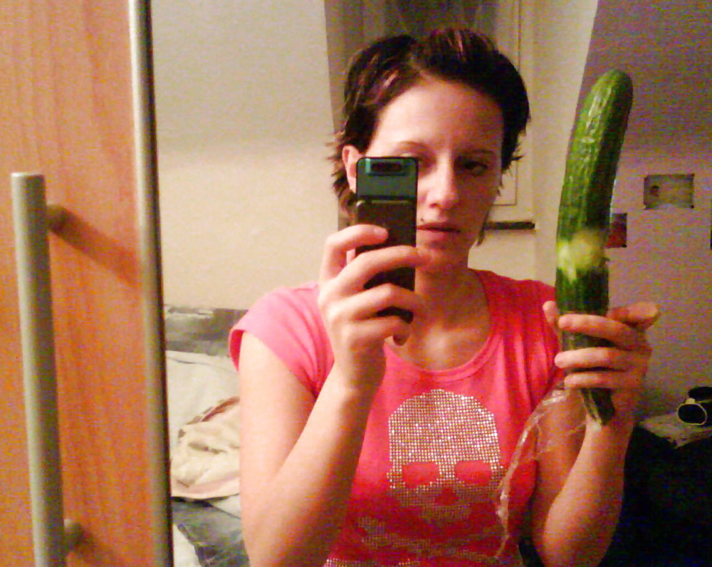 Selfies Banana and Cucumber porn pictures