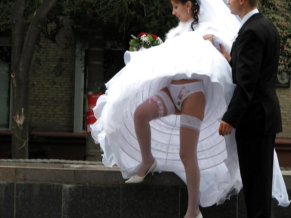 BRIDES marry wedding panties stocking voyeur - hochzeit porn pictures