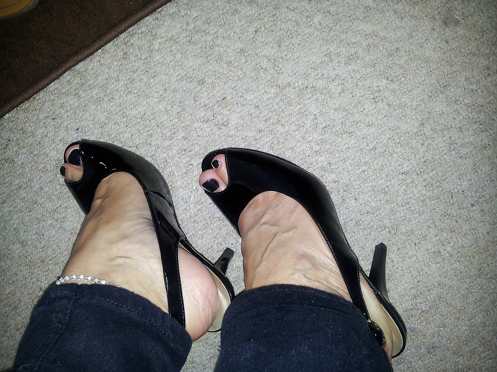 my sexy new peep toe shoes off my man porn pictures