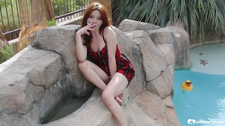 kinky brunette taking my cock while showering         