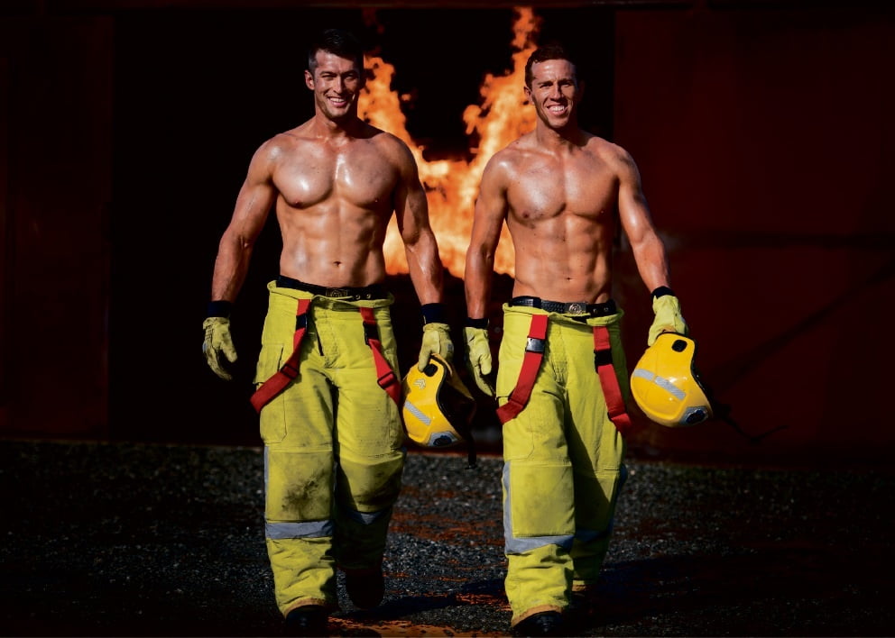 Firefighter threesome