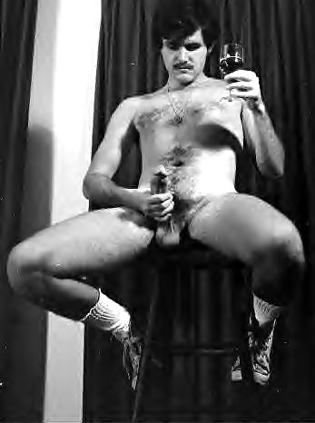 Vintage gay pissing tugging