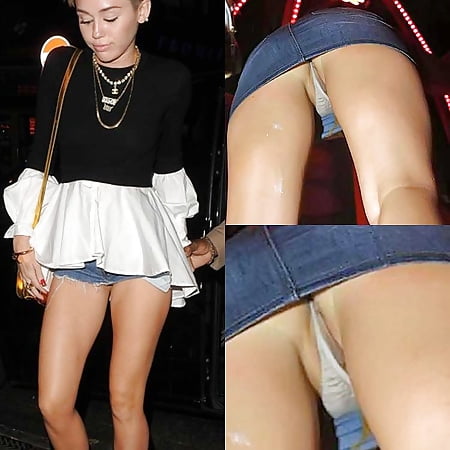 Miley cyrus upskirt pussy shot