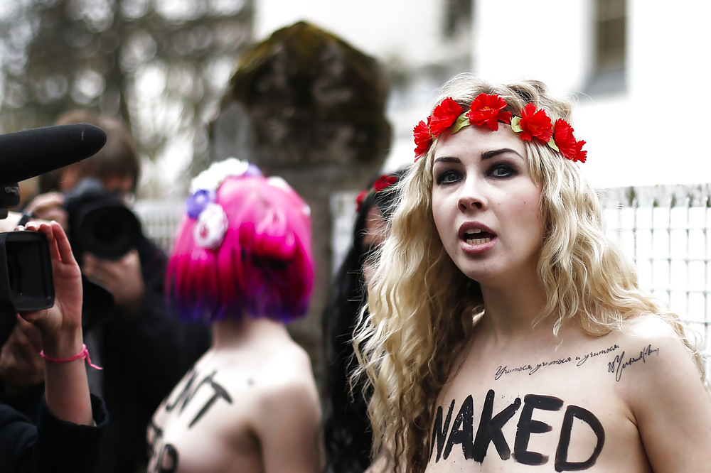 Femen 2013-04-04 Topless Jihad protest day porn pictures