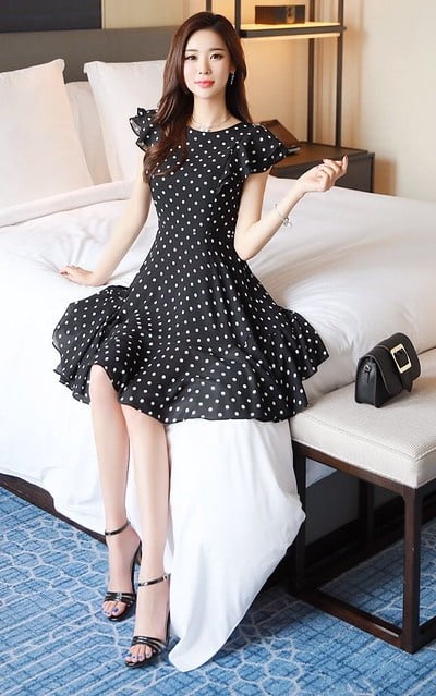 How I Love Polka Dot Dresses - 76 Photos 