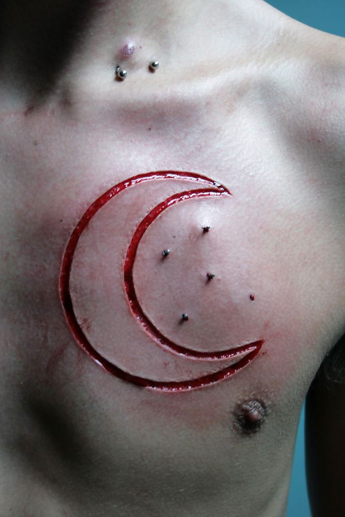Scarification - teens most popular body modification porn pictures