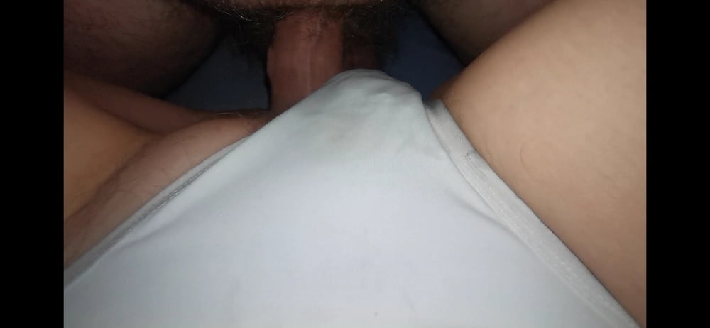 I stroke my wife from behind in her underware - 29 Photos 