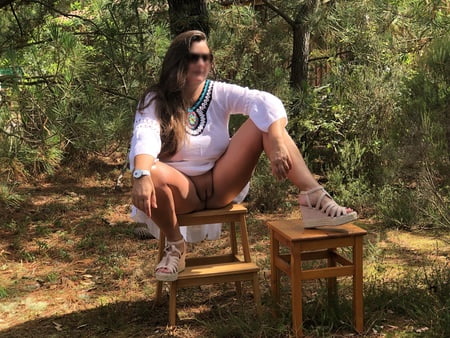 white dress without panties         