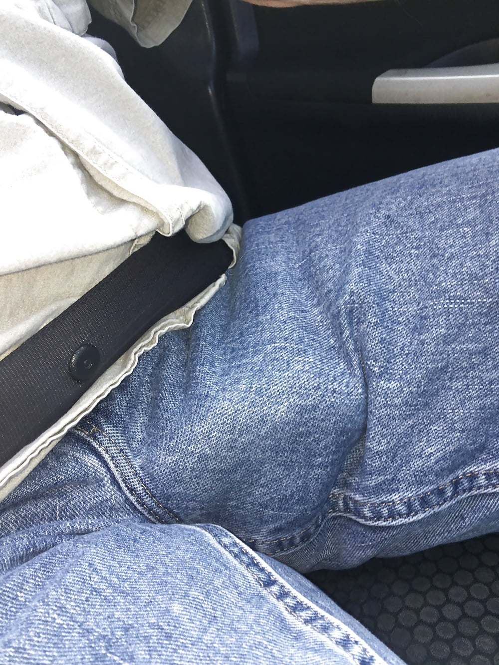 Stuffing Cock Into Jeans