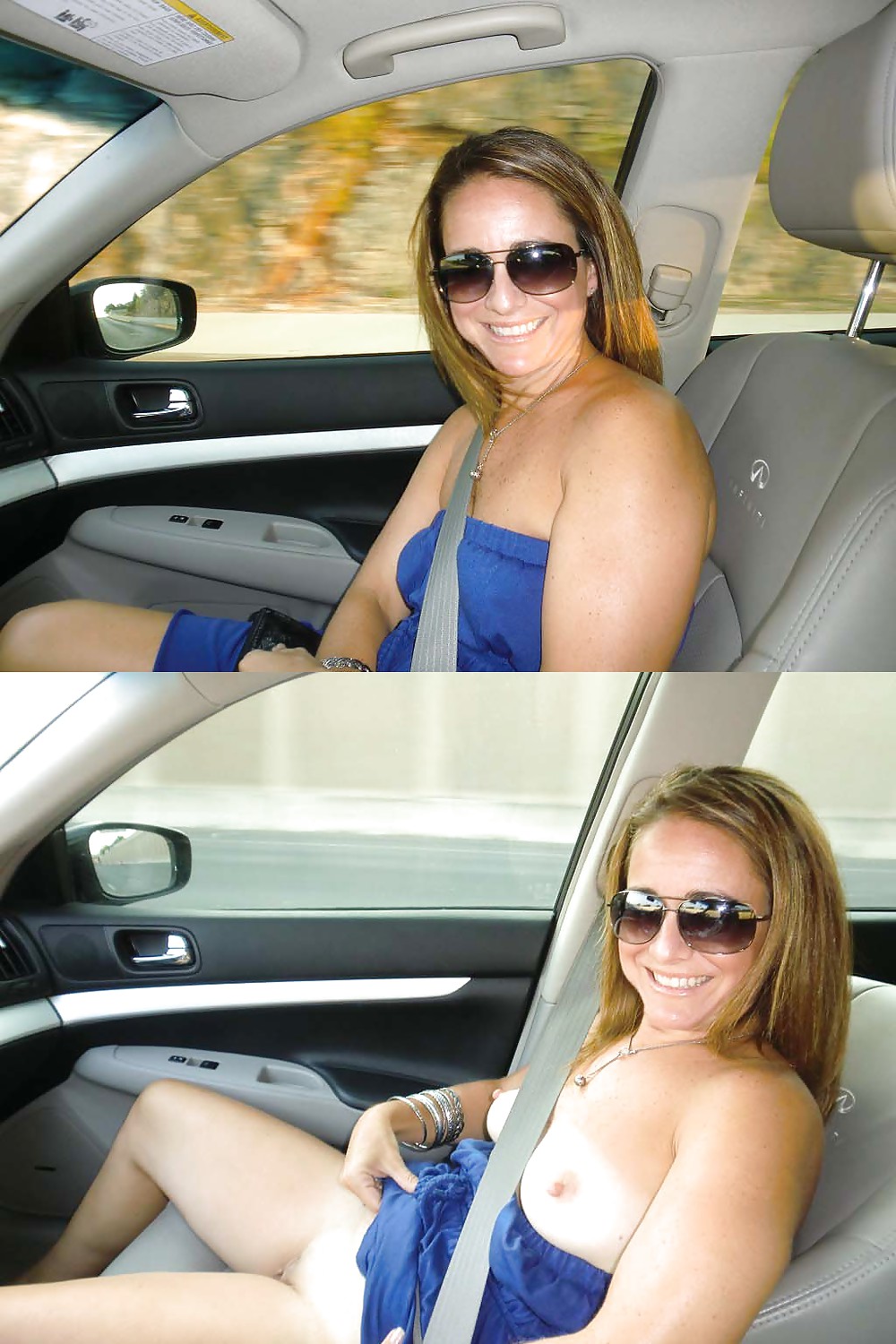 GIRLS IN CARS: MORE TITS & PUSSY porn pictures