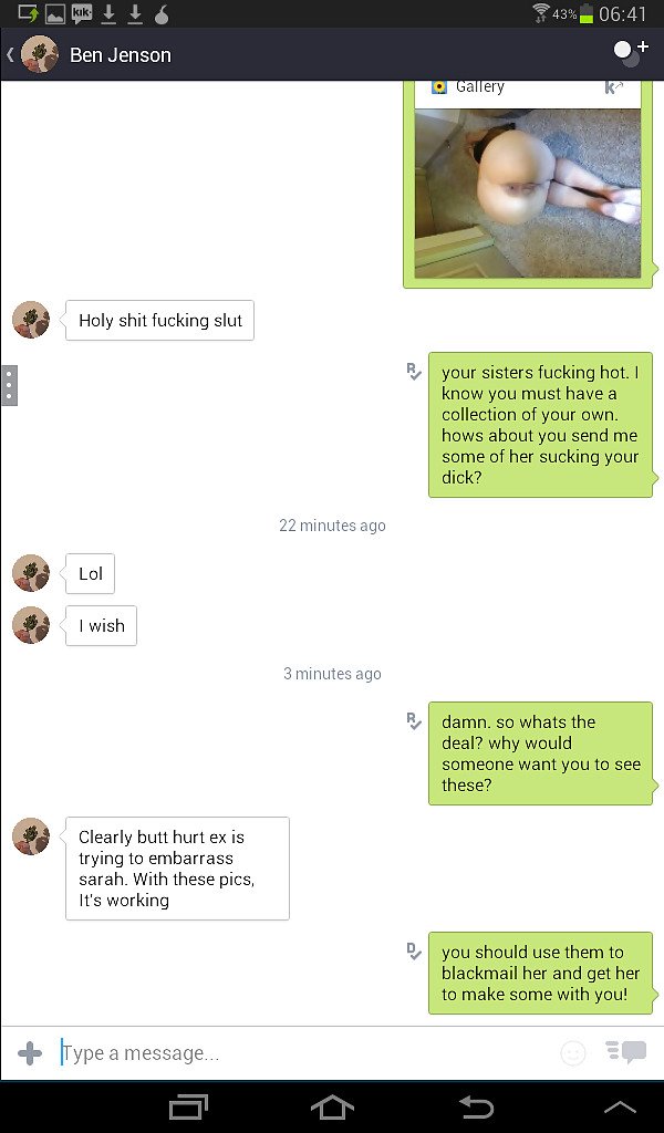 Young slut Sarah blackmailed porn pictures