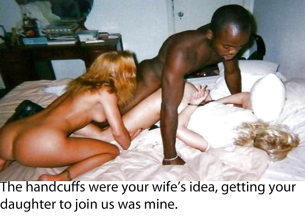 Sissy & interracial Cuckold Captions 06 porn pictures