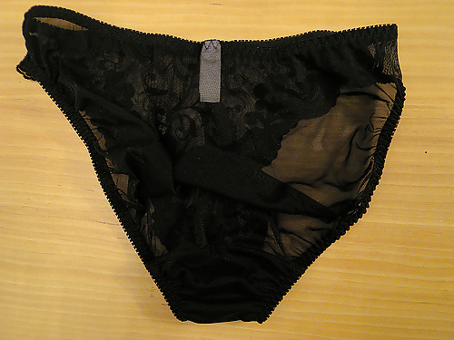 Panties from a friend - black porn pictures