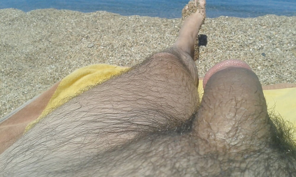 My cock in front of the sea porn pictures