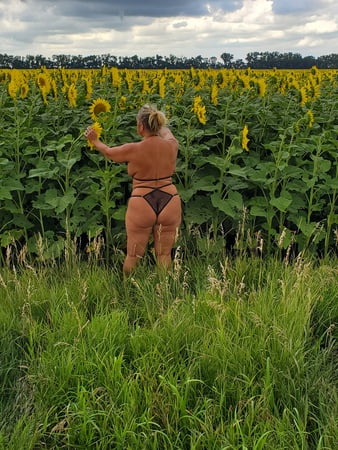 mature milf in black lingerie         