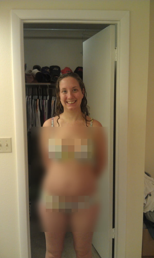 Amateur in Underwear Censored (loser) - 58 Photos 