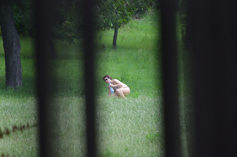 Sunbathing in the park porn pictures