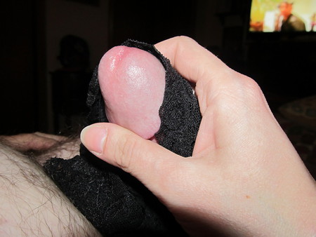 my panties on his dick