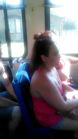 Voyeur - cleavage on the train