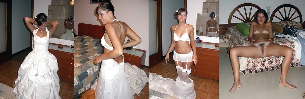 Dressed & Undressed Brides porn pictures