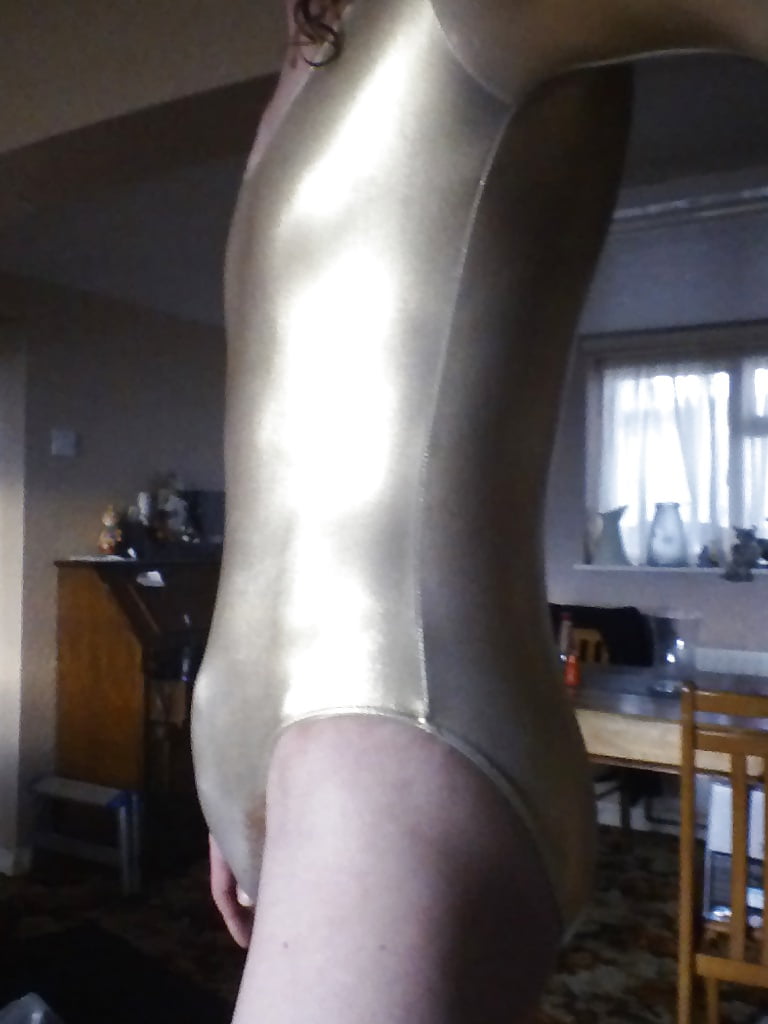 Gold leotard. porn pictures