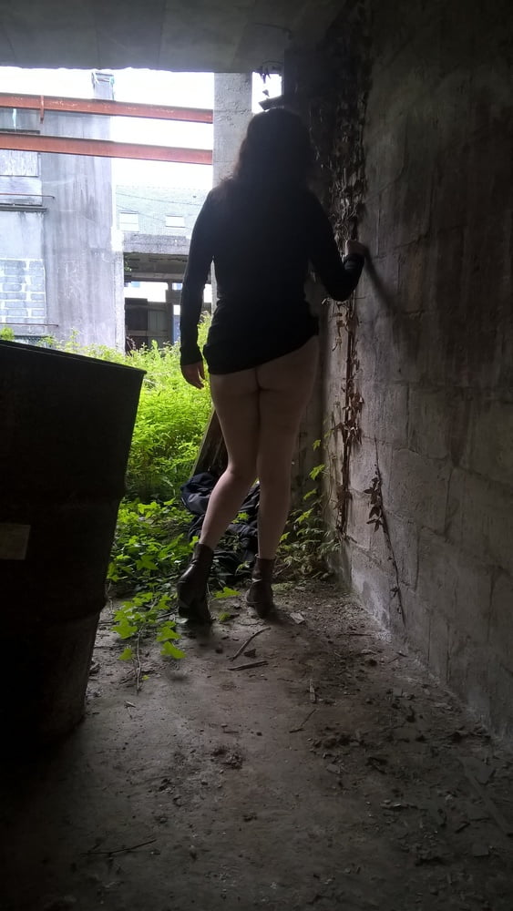 hairy wife in abandoned place Porn Photos