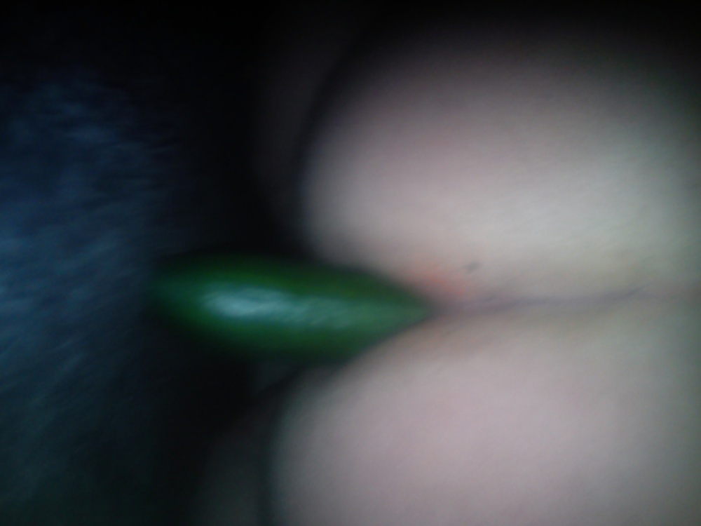 cucumber and a large bottle porn pictures