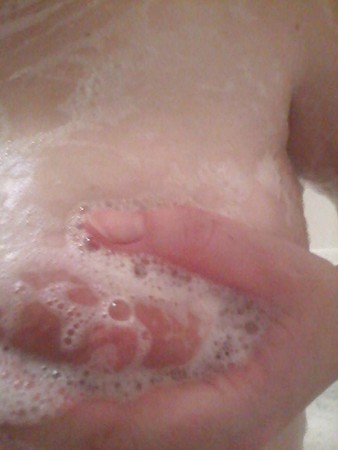 wife in the bath