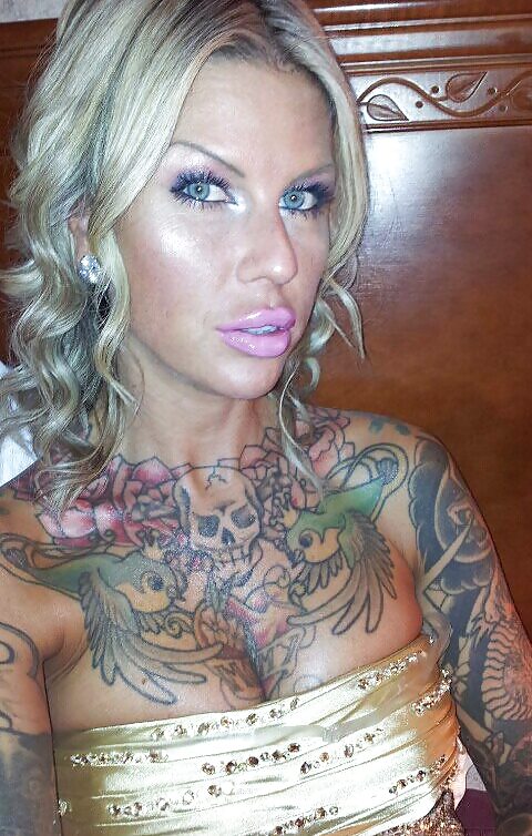 Even MORE Hot Blonde Tats and Huge Tits porn pictures