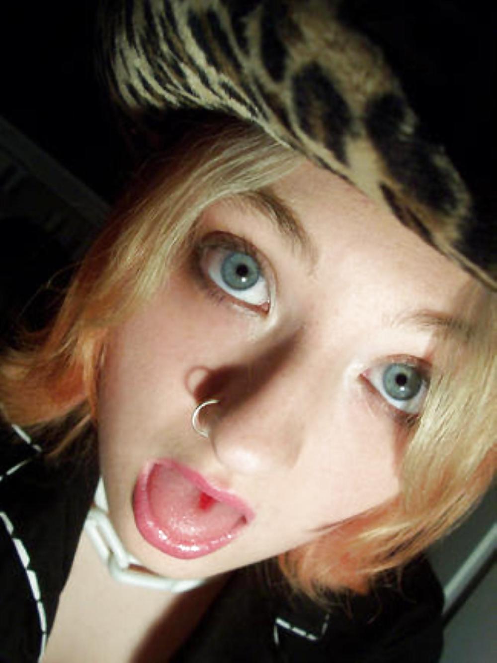 Stolen Pics - Busted Emo Slut Part 1 porn pictures